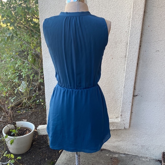 Babaton Aritzia 100% silk beautiful sleeveless lined dress w/ drawstring waist. - Picture 6 of 13